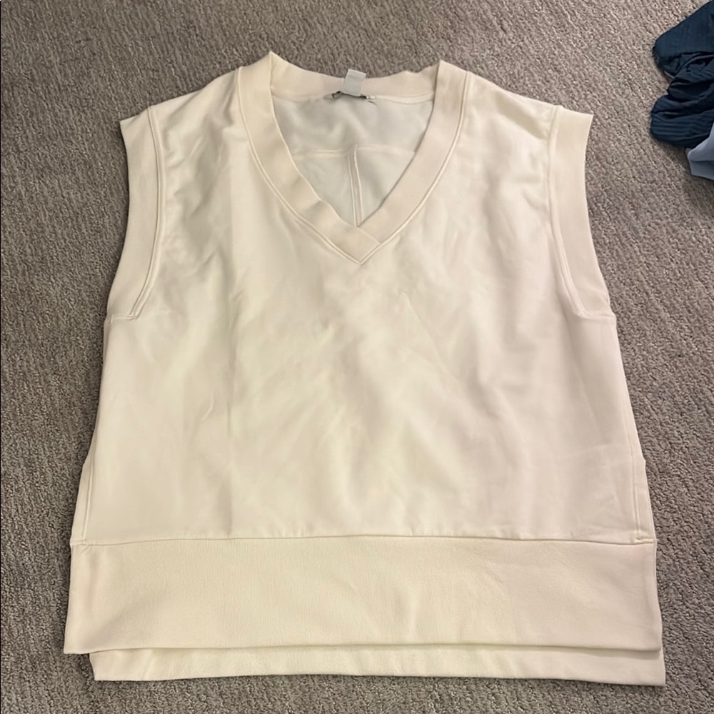 Cream Sleeveless Women's Top